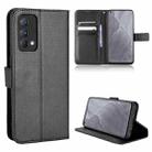 For OPPO Realme GT Master / Realme Q3 Pro Diamond Texture Leather Phone Case(Black) - 1