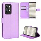 For OPPO Realme GT2 Pro Diamond Texture Leather Phone Case(Purple) - 1