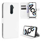 For OPPO Reno Ace / Realme X2 Pro Diamond Texture Leather Phone Case(White) - 1