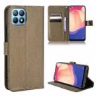 For OPPO Reno4 SE Diamond Texture Leather Phone Case(Brown) - 1