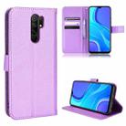 For Xiaomi Redmi 9 Diamond Texture Leather Phone Case(Purple) - 1