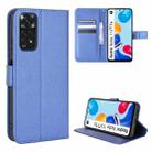 For Xiaomi Redmi Note 11 4G Global / Note 11S Diamond Texture Leather Phone Case(Blue) - 1