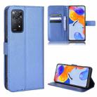 For Xiaomi Redmi Note 11 Pro 5G / 4G Global Diamond Texture Leather Phone Case(Blue) - 1