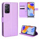For Xiaomi Redmi Note 11 Pro 5G / 4G Global Diamond Texture Leather Phone Case(Purple) - 1