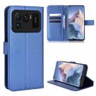 For Xiaomi Mi 11 Ultra Diamond Texture Leather Phone Case(Blue) - 1