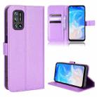 For DOOGEE N40 Pro Diamond Texture Leather Phone Case(Purple) - 1