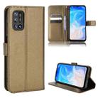 For DOOGEE N40 Pro Diamond Texture Leather Phone Case(Brown) - 1