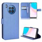 For Huawei Nova 8i / Honor 50 Lite Diamond Texture Leather Phone Case(Blue) - 1