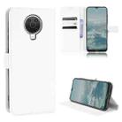 For Nokia G10 / G20 / 6.3 Diamond Texture Leather Phone Case(White) - 1