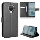 For Nokia G10 / G20 / 6.3 Diamond Texture Leather Phone Case(Black) - 1