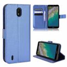 For Nokia C01 Plus Diamond Texture Leather Phone Case(Blue) - 1