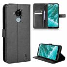 For Nokia C30 Diamond Texture Leather Phone Case(Black) - 1