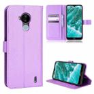 For Nokia C30 Diamond Texture Leather Phone Case(Purple) - 1