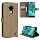 For Nokia C30 Diamond Texture Leather Phone Case(Brown) - 1