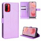 For Ulefone Note 12P Diamond Texture Leather Phone Case(Purple) - 1