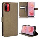 For Ulefone Note 12P Diamond Texture Leather Phone Case(Brown) - 1