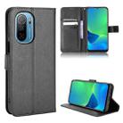 For Ulefone Note 13P Diamond Texture Leather Phone Case(Black) - 1