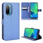 For Ulefone Note 13P Diamond Texture Leather Phone Case(Blue) - 1