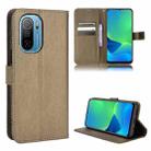 For Ulefone Note 13P Diamond Texture Leather Phone Case(Brown) - 1