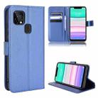 For Oukitel C22 Diamond Texture Leather Phone Case(Blue) - 1