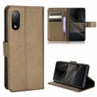 For Sony Xperia ACE  II / SO-41B Diamond Texture Leather Phone Case(Brown) - 1