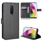 For OnePlus 8 Diamond Texture Leather Phone Case(Black) - 1