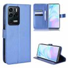 For ZTE Axon 30 Ultra 5G Diamond Texture Leather Phone Case(Blue) - 1