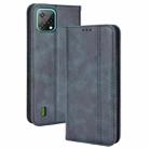 For Blackview A55 Magnetic Buckle Retro Crazy Horse Leather Phone Case(Blue) - 1