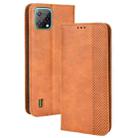 For Blackview A55 Magnetic Buckle Retro Crazy Horse Leather Phone Case(Brown) - 1