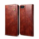 For iPhone SE 2022 / SE 2020 / 8 / 7 Oil Wax Crazy Horse Texture Leather Phone Case / 6(Brown) - 1