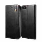 For iPhone SE 2022 / SE 2020 / 8 / 7 Oil Wax Crazy Horse Texture Leather Phone Case / 6(Black) - 1