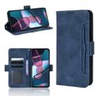 For Motorola Moto Edge 30 Pro/Edge+ 2022/Edge X30 Skin Feel Calf Pattern Leather Phone Case(Blue) - 1