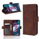 For Motorola Moto Edge 30 Pro/Edge+ 2022/Edge X30 Skin Feel Calf Pattern Leather Phone Case(Brown) - 1