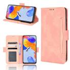 For Xiaomi Redmi Note 11 Pro 4G / 5G Overseas Version Skin Feel Calf Pattern Leather Phone Case(Pink) - 1