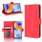 For Xiaomi Redmi Note 11 Pro 4G / 5G Overseas Version Skin Feel Calf Pattern Leather Phone Case(Red) - 1