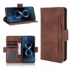 For Asus Zenfone 8 / 8Z Skin Feel Calf Pattern Leather Phone Case(Brown) - 1
