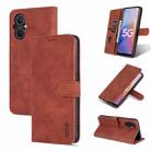 For OPPO A96 5G / Reno7 5G Overseas Version & OnePlus Nord N20 5G AZNS Skin Feel Calf Texture Horizontal Flip Leather Phone Case(Brown) - 1