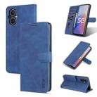 For OPPO A96 5G / Reno7 5G Overseas Version & OnePlus Nord N20 5G AZNS Skin Feel Calf Texture Horizontal Flip Leather Phone Case(Blue) - 1