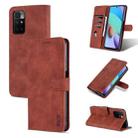 For Xiaomi Redmi Note 11 4G Global / Note 11S AZNS Skin Feel Calf Texture Horizontal Flip Leather Phone Case(Brown) - 1