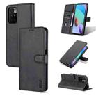 For Xiaomi Redmi Note 11 4G Global / Note 11S AZNS Skin Feel Calf Texture Horizontal Flip Leather Phone Case(Black) - 1