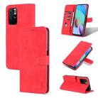 For Xiaomi Redmi Note 11 Pro Foreign Version AZNS Skin Feel Calf Texture Horizontal Flip Leather Phone Case(Red) - 1