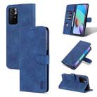 For Xiaomi Redmi Note 11 Pro Foreign Version AZNS Skin Feel Calf Texture Horizontal Flip Leather Phone Case(Blue) - 1