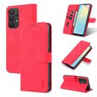 For Samsung Galaxy A33 5G AZNS Skin Feel Calf Texture Horizontal Flip Leather Phone Case(Red) - 1