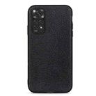 For Xiaomi Redmi Note 11 4G Global / Note 11S Big Hole Litchi Texture Leather Shockproof Phone Case(Black) - 1