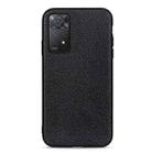 For Xiaomi Redmi Note 11 Pro Global Accurate Hole Litchi Texture Leather Shockproof Phone Case(Black) - 1