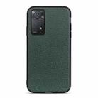 For Xiaomi Redmi Note 11 Pro Global Accurate Hole Litchi Texture Leather Shockproof Phone Case(Green) - 1