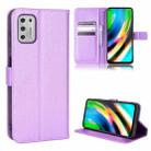 For Motorola Moto G Stylus 2021 Diamond Texture Leather Phone Case(Purple) - 1