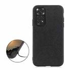 For Xiaomi Redmi Note 11 4G Global / Note 11S Cross Texture Leather Shockproof Phone Case(Black) - 1