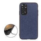 For Xiaomi Redmi Note 11 4G Global / Note 11S Cross Texture Leather Shockproof Phone Case(Blue) - 1