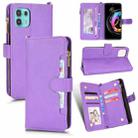 For Motorola Edge 20 Lite / Edge 20 Fusion Litchi Texture Zipper Leather Phone Case(Purple) - 1